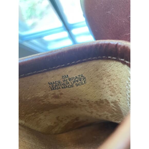 Vtg 90s Y2K Michael Kors Brown Leather Platform Studded Clogs Mules Heels - 8 US - Picture 7 of 8